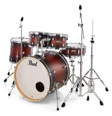 Decade Maple Fusion Set, DMP925F/C-260, matt lackierter Kessel in der Farbe Satin Brown Burst (-260), chrom Kesselhardware, Kessel aus dünnem