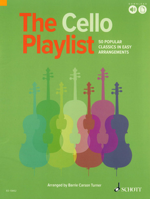 Schott The Cello Playlist violončelės natos