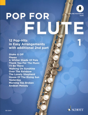 Schott Pop For Flute 1 dainų rinkinys fleitai