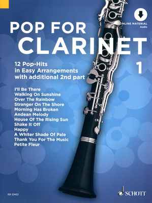 Schott Pop For Clarinet 1 dainų rinkinys klarnetui