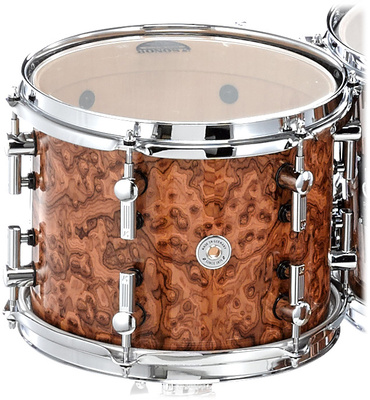 ProLite 10""x08"" Tom Tom, Farbe Chocolate Burl (-76), Ausführung High Gloss hochglanzlackierter Kessel, chrom Kesselhardware, 2,3 mm Power Hoop