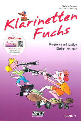 Hage Musikverlag Klarinetten Fuchs 1 klarneto mokykla