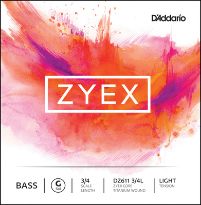 Daddario DZ611-3/4L Zyex Bass G light