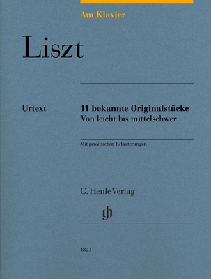 Henle Verlag Am Klavier Liszt fortepijono literatūra
