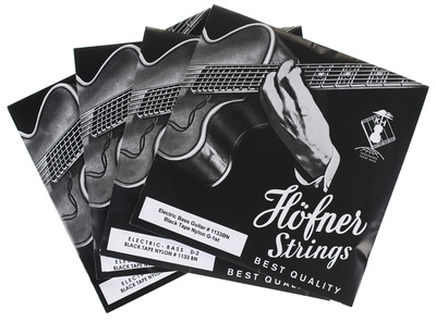 Höfner H1133BN Black Nylon Beatle Set bosinės gitaros styga