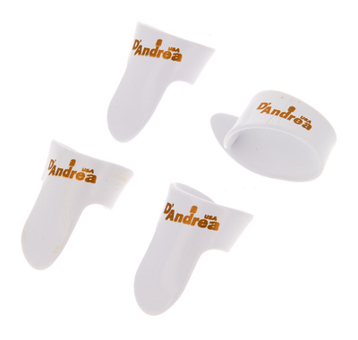 dAndrea Fingerpick Set Large White nykščio brauktukų rinkinys  