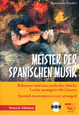 Fingerprint Meister der spanischen Musik klasikinės gitaros literatūra