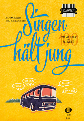 Edition Dux Singen Hält Jung Piano pianinų dainų knyga