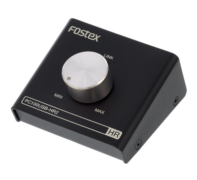 PC-100 USB-HR 2 black, USB 2.0 DA Wandler und Monitorcontroller 24bit/96kHz, 2 x Cinch Line-Ausgang, 3,5mm Stereo-Klinke Kopfhörerausgang, Burr