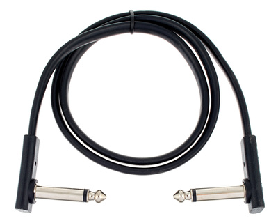 Rockboard Flat Patch Cable Black 60cm instrumentinis laidas