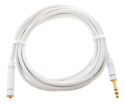 CFM 5 VK Snow, Kopfhörerverlängerungskabel, 6,3 mm Klinke male - 6,3 mm Klinke female Klinke Stecker Stereo - Klinke Buchse Stereo, made by