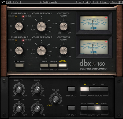 Waves dbx 160 kompresorius / limiteris  