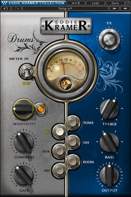 Waves Eddie Kramer Drum Channel garso efektų priedas