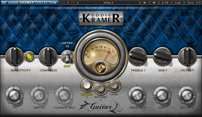 Waves Eddie Kramer Guitar Channel garso efektų programinė įranga