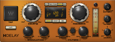 Waves H-Delay Hybrid Delay garso efektų programa  
