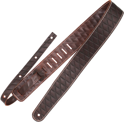 Richter Raw II Contour Sew Brown odinis gitaros diržas