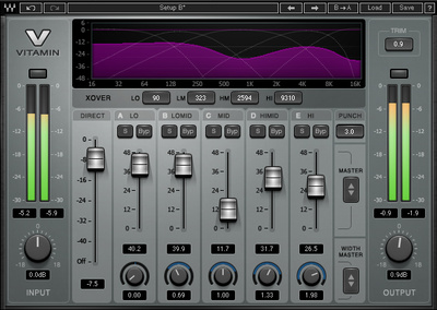 Waves Vitamin Sonic Enhancer garso efektų priedas
