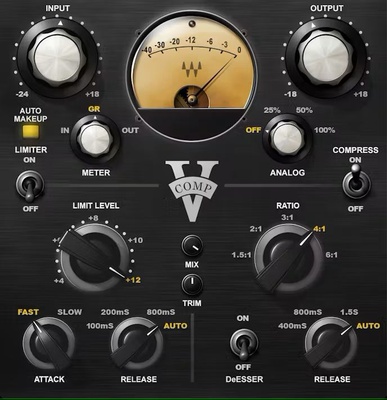 Waves V-Comp garso efektų priedas