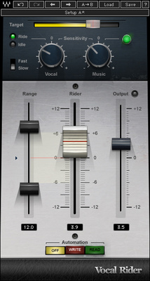 Waves Vocal Rider garso ir efektų programa
