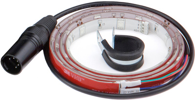DL-0913S 13"" LED Stripe Single, LED System für 13""x09"" Toms, Einfache Ausführung (nur eine Seite der Kessel), Im Lieferumfang: LED-Band