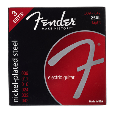 Fender 250L-3-packs elektrinės gitaros stygos  
