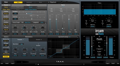 Flux Ircam Trax v3 garso efektų programinė įranga