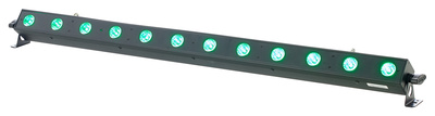 Tribar 200 IR BKR BK, 12 x 3 W TRI LED Bar, inkl. IR-Fernbedienung, Vierergruppen lassen sich einzeln ansteuern, Standalone Modi: Farbmakros, 12