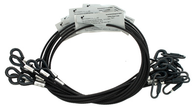 Stairville Safety Set 100cm/4mm Bk 10pcs saugos priedai