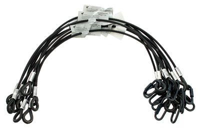 Stairville Safety Set 80cm/6mm Bk 10 vnt saugos komplektas