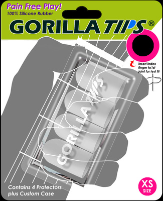 Gorilla Tips Finger Tips XS gitarų priedai