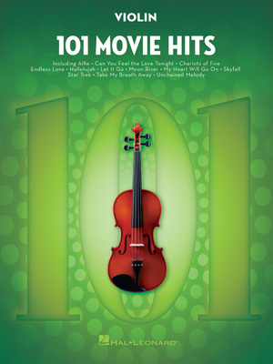 Hal Leonard 101 Movie Hits for Violin smuiko natų knyga