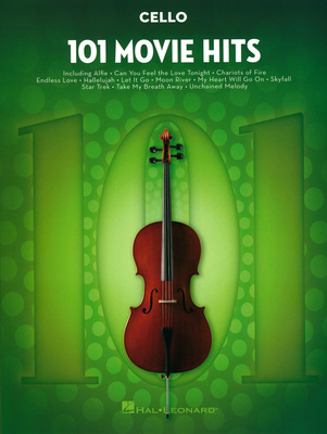 Hal Leonard 101 Movie Hits for Cello dainų knyga violončelei