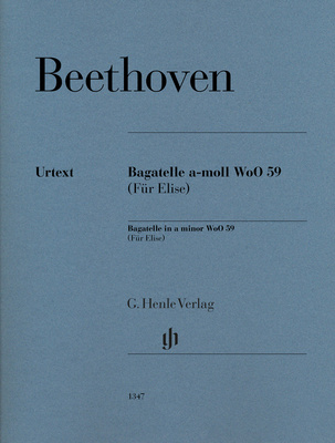 Henle Verlag Beethoven Für Elise klasikinė fortepijono literatūra