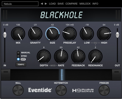 Eventide Blackhole garso ir efektų programa