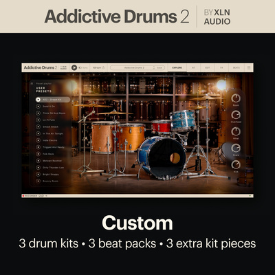 XLN Audio AD 2 Custom Collection virtualūs instrumentai ir samplai