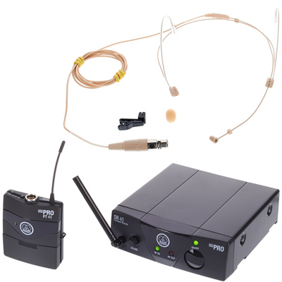 AKG WMS 40 Mini HeadmikeD ISM2 belaidis mikrofonas su ausinių mikrofonu