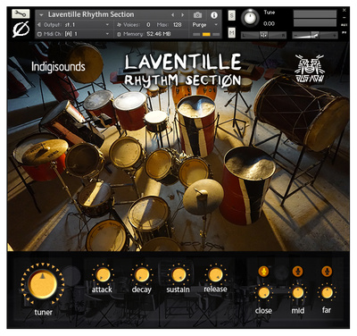 IndigiSounds Percussions virtualūs instrumentai ir samplai