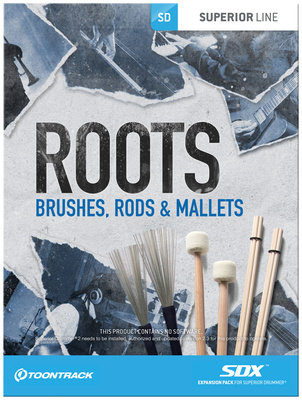 Toontrack SDX Roots-Brushes, Rods & Mal. garsų biblioteka