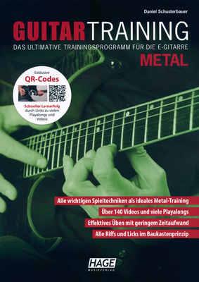 Hage Musikverlag Guitar Training Metal gitarų mokymo knyga