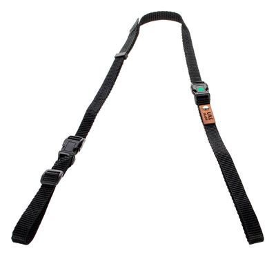 Uke Leash Half Strap Black Medium ukulelės diržas  