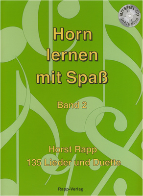Horst Rapp Verlag Horn Lernen mit Spaß 2 dainų knyga valtornai