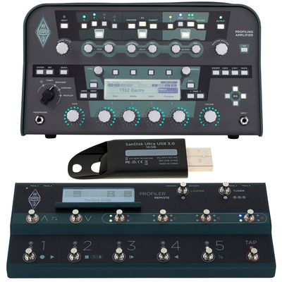 Kemper Profiling Amp Head BK S komplektas gitaros preampas