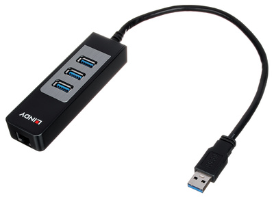 Lindy USB 3.1 Hub & Gigabit Ethernet šakotuvas