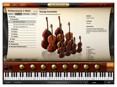 IK Multimedia Miroslav Philharmonik 2 virtualūs instrumentai ir samplai