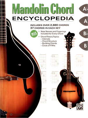 Alfred Music Publishing Mandolin Chord Encyclopedia akordų enciklopedija