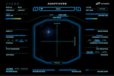 Zynaptiq Adaptiverb garso efektų programa  