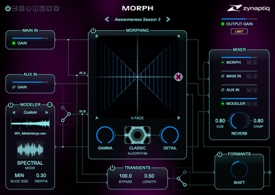 Zynaptiq Morph 3 garso ir efektų priedų programinė įranga