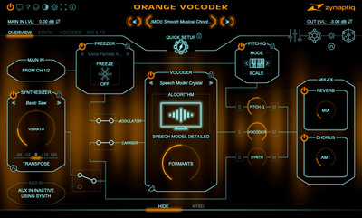 Zynaptiq Orange Vocoder IV garso efektų programa  