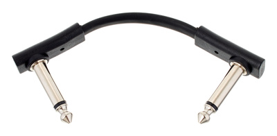 Rockboard Flat Patch Cable Black 5 cm instrumentinis laidas