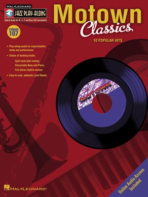 Hal Leonard Jazz Play-Along Motown Classic džiazo pratimų su fonograma knyga